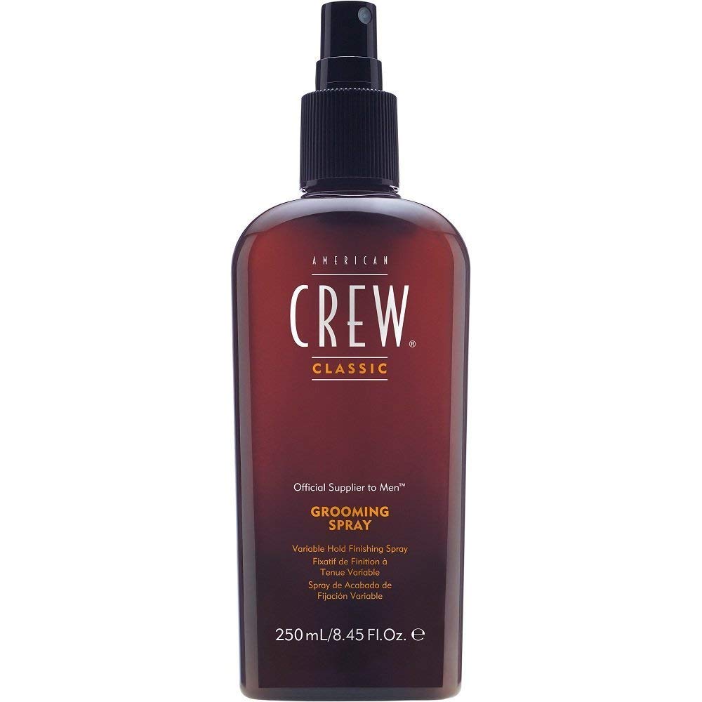 AMERICAN CREW Men's Hair Gel, Light Hold, Non-Flaking Styling Gel, 13.1 Fl Oz & Men's Hair Spray, Variable Hold Grooming Spray, 8.45 Fl Oz