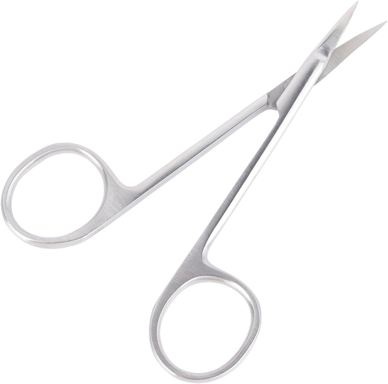 Professional Precise Pointed Tip Cuticle Scissors Stainless Steel Curved Blade Manicure Scissors for Home Nail Salon