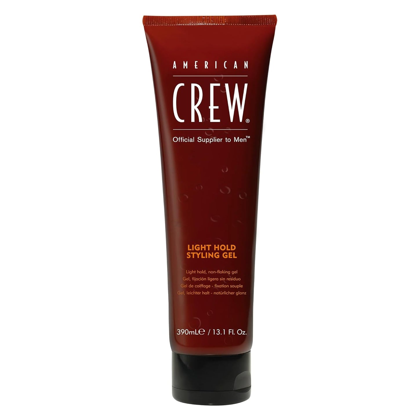 AMERICAN CREW Men's Hair Gel, Light Hold, Non-Flaking Styling Gel, 13.1 Fl Oz & Men's Hair Gel, Firm Hold, Non-Flaking Styling Gel, 3.3 Fl Oz