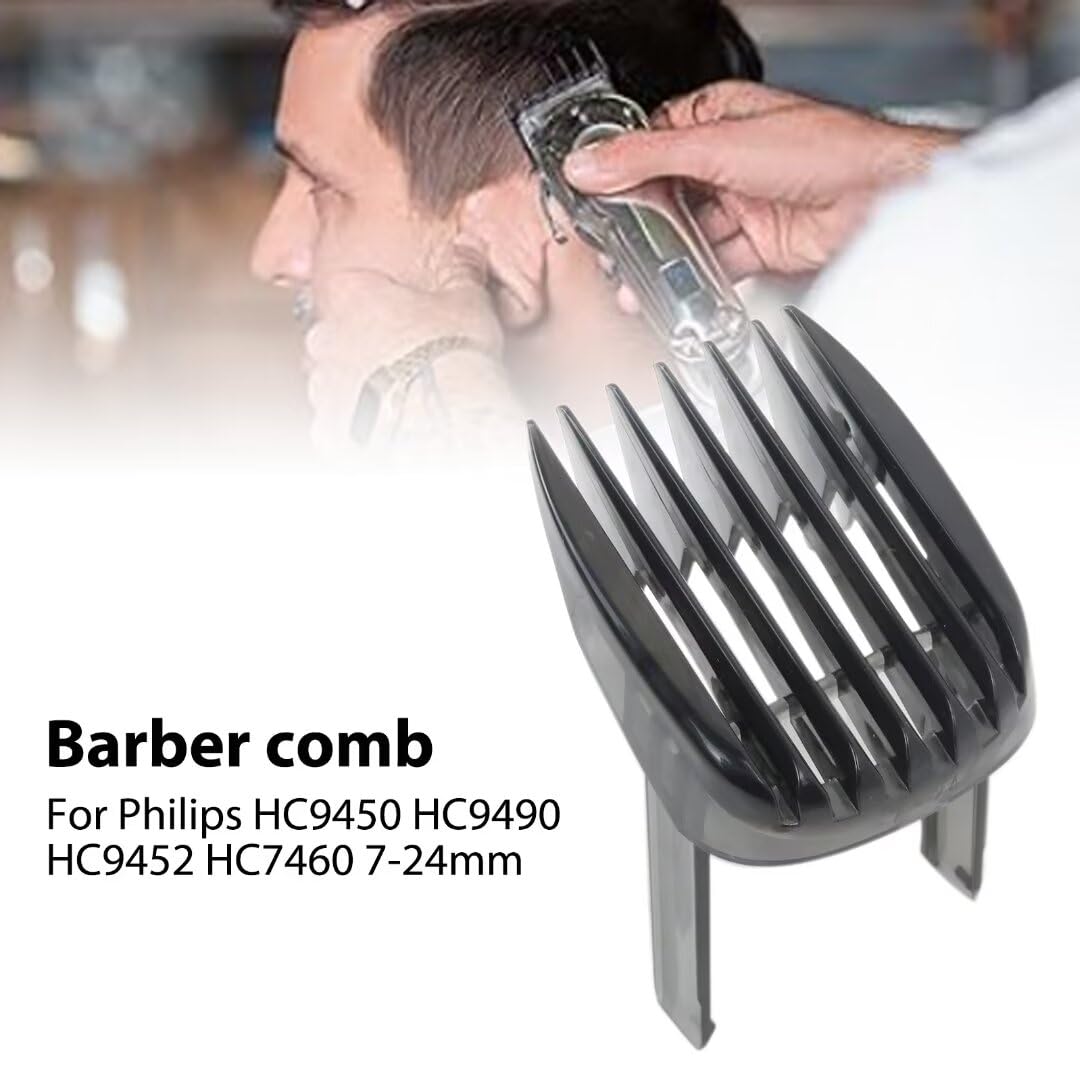 Hair Clipper Comb Replacement Fit for Philips HC9450 HC9490 HC9452 HC7460 Hair Trimmer 7-24mm