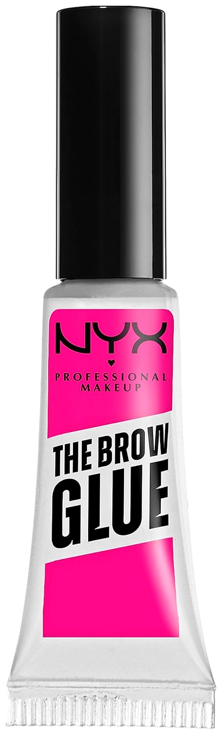 NYX PROFESSIONAL MAKEUP Micro Brow Pencil, Eyebrow Pencil, Black & The Brow Glue Instant Brow Styler