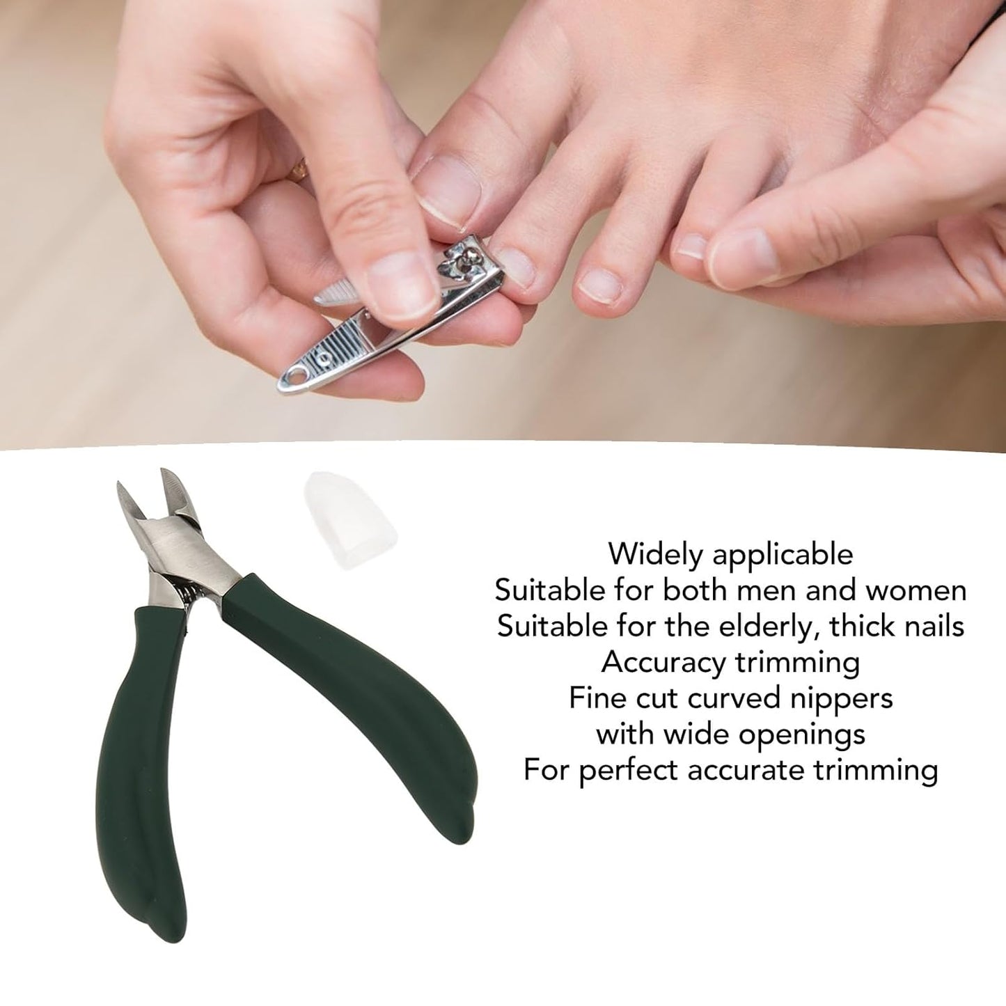 Cuticle Trimmer, Cuticle Cutter, Cuticle Nipper, Stainless Steel Efficient Safe Nail Pliers Cuticula Remover Pedicure Manicure Tools for Fingernails Toenails