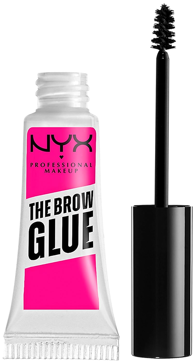 NYX PROFESSIONAL MAKEUP Micro Brow Pencil, Eyebrow Pencil, Black & The Brow Glue Instant Brow Styler